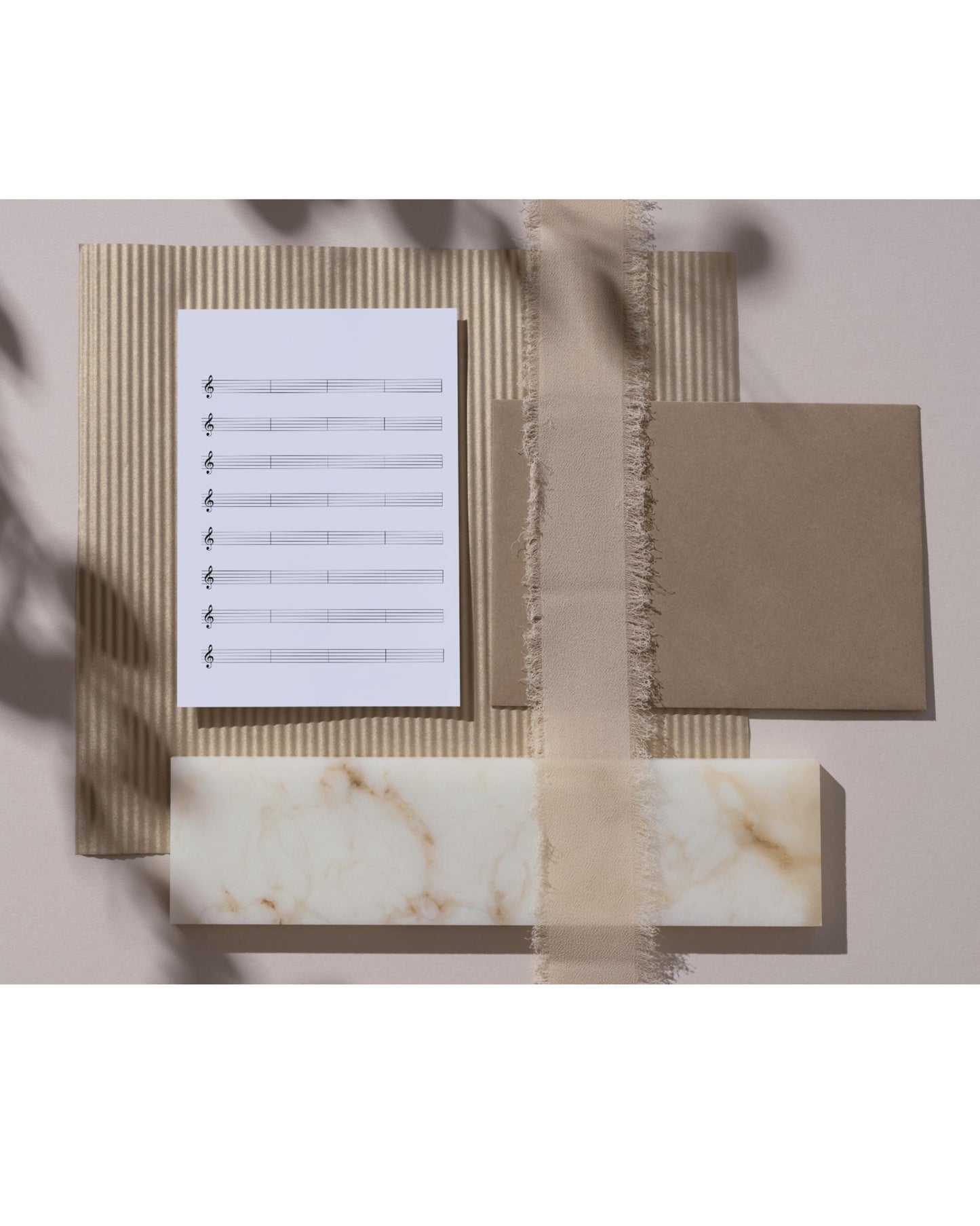 Printable Music Manuscript Paper – A4 Staff Sheets with Treble & Bass Clef PDF Download